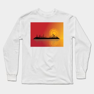 Summer Landscape Niibin Indigenous WAWEZHI CANADA Long Sleeve T-Shirt